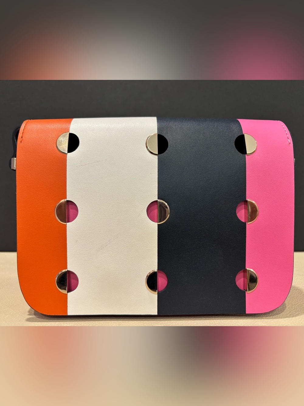 Kate Spade Crossbody Nicola Mod Dot Small Bag Colorblock, MCM, Retro